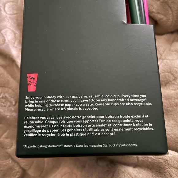 Starbucks 24oz Reusable Holiday Cold Cups - 5 Pack: Limited Edition & Brand New! - Picture 3 of 3